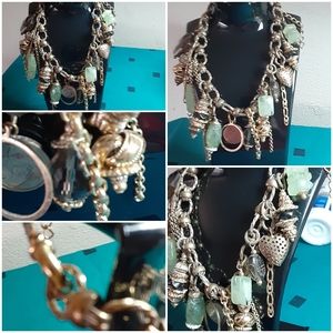 Multi charm necklace